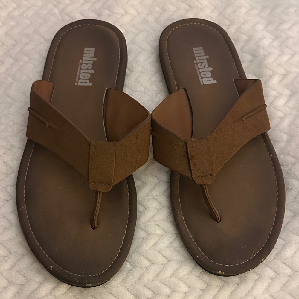 Kenneth Cole Reaction Brown Men's Flip-Flops